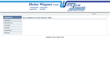Tablet Screenshot of heinzwagnergmbh.de